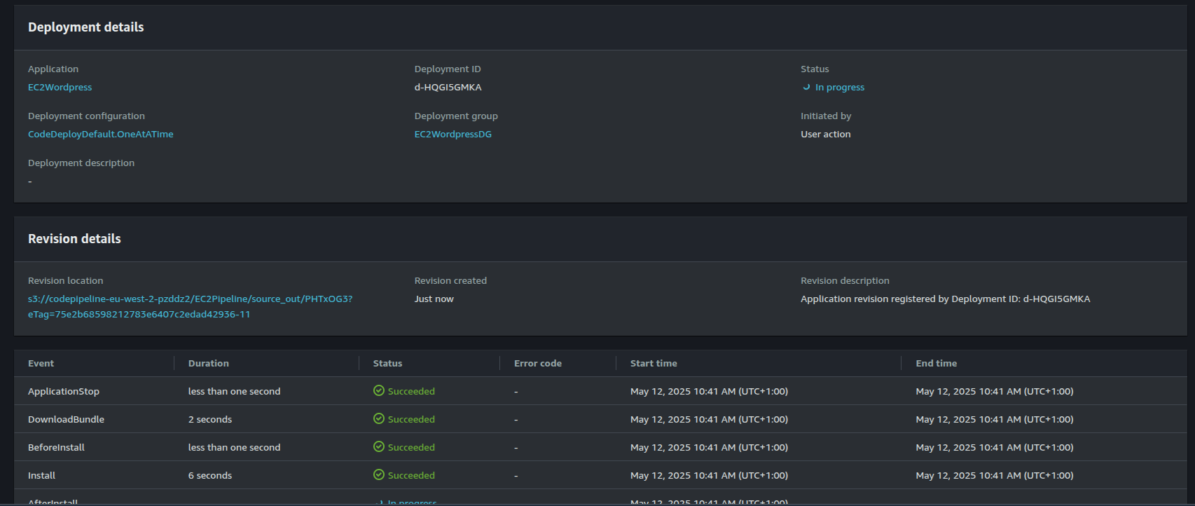 CodeDeploy Details