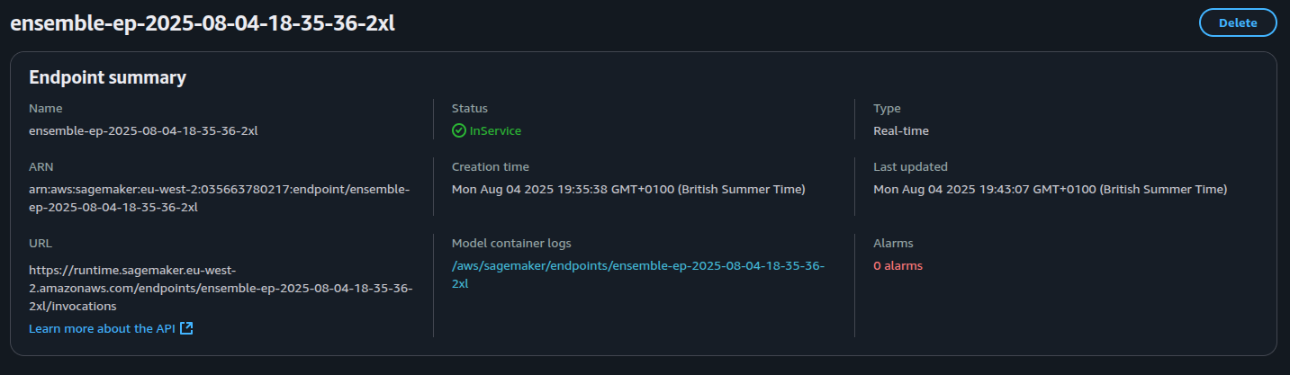 Sagemaker Endpoint